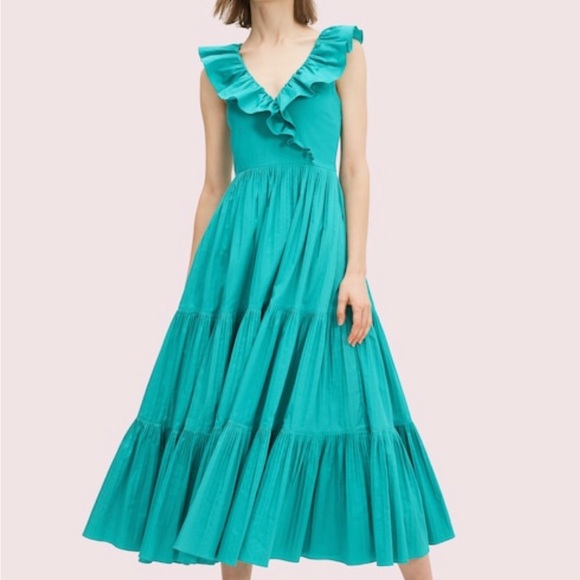 kate spade Dresses & Skirts - NWOT Kate Spade Poplin Ruffle Tier Dress
